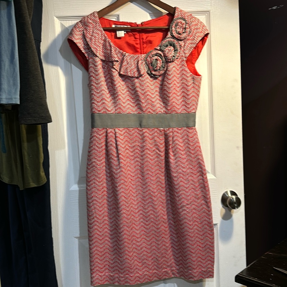 Silk blend tweed Kay Unger dress—New w/o tags
